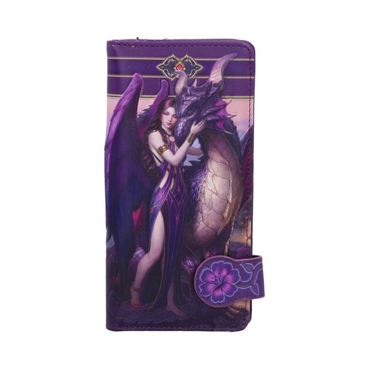 Nemesis Now James Ryman Dragon Sanctuary Embossed Purse Purple 18.5cm