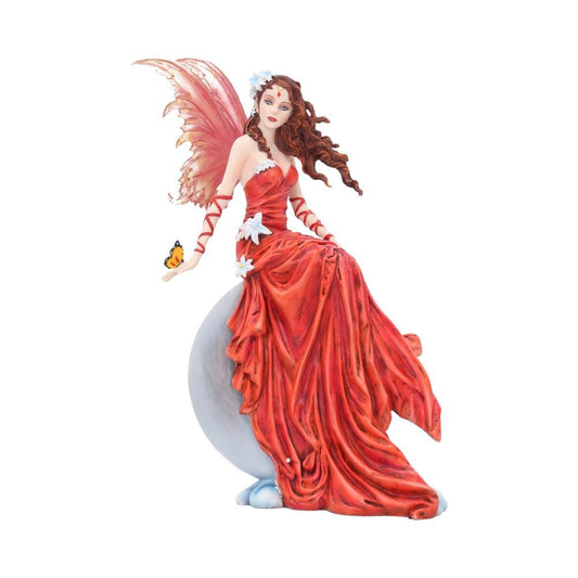 Nene Thomas Crimsonlily Red Moon Fairy and Butterfly Companion Figurine