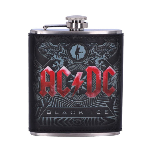 Officially Licensed AC/DC Black Ice Album Embossed Hip Flask