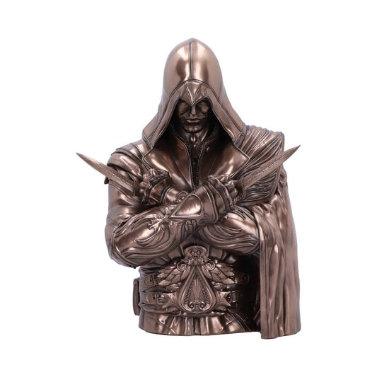 Officially Licensed Assassin's Creed Ezio Bust Box Bronze 30cm
