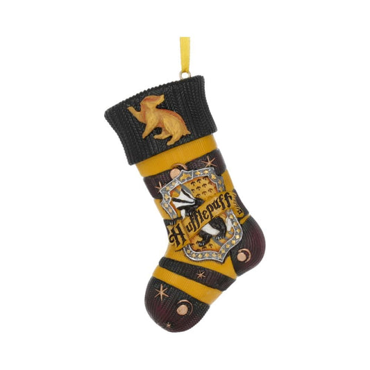 Officially Licensed Harry Potter Hufflepuff Stocking Hanging Festive Ornament