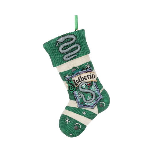 Officially Licensed Harry Potter Slytherin Stocking Hanging Festive Ornament