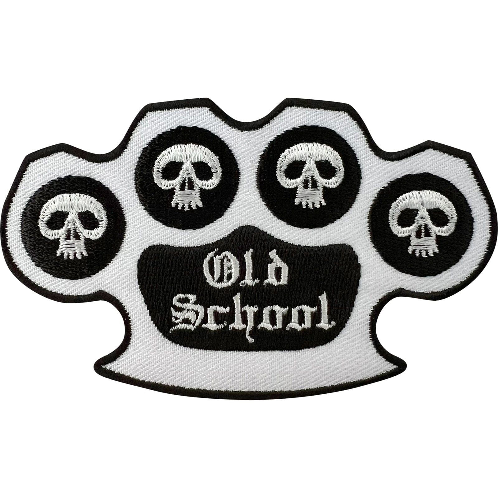 Old School Patch Iron On Sew On Denim Jacket Jeans Bag Clothes Embroidered Badge