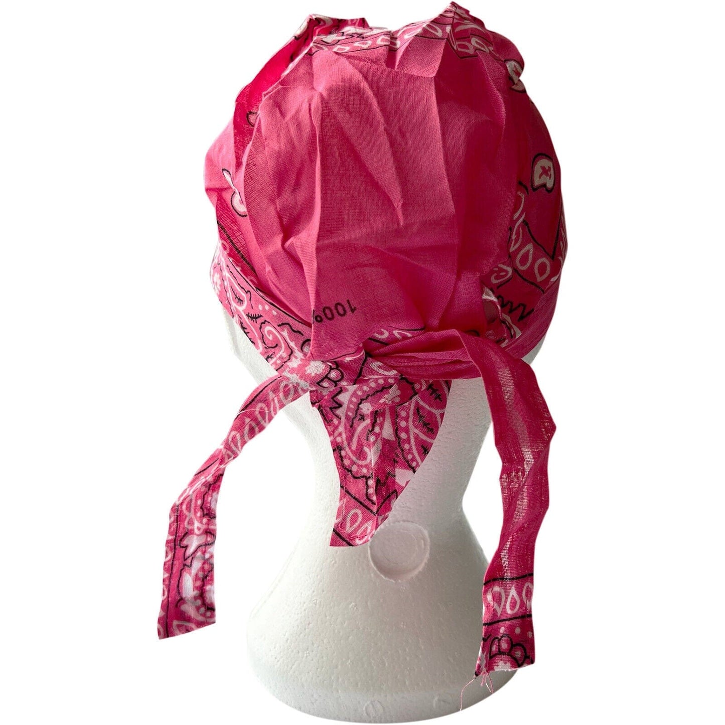Pink Bandana Zandana Hairband Headband Headscarf Durag Hair Head Band Hat Cap