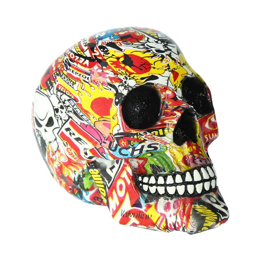 Pop Art Bright Logo Skull Ornament