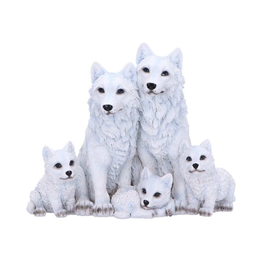 Protected Pups Wolf and Cubs Figurine