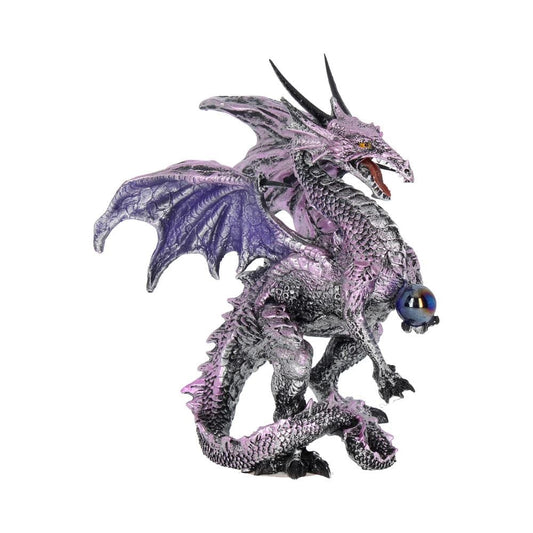 Purple Dragon Protector Fantasy Figurine