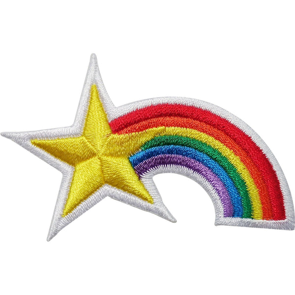 Rainbow Star Embroidered Iron / Sew On Patch Clothes Jacket Shirt Badge Transfer