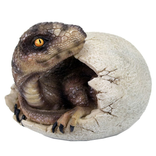 Raptors Dawn Dinosaur Hatchling Egg Figurine