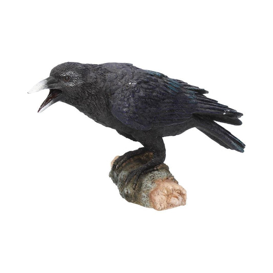 Raven's Call Figurine Gothic Bird Ornament