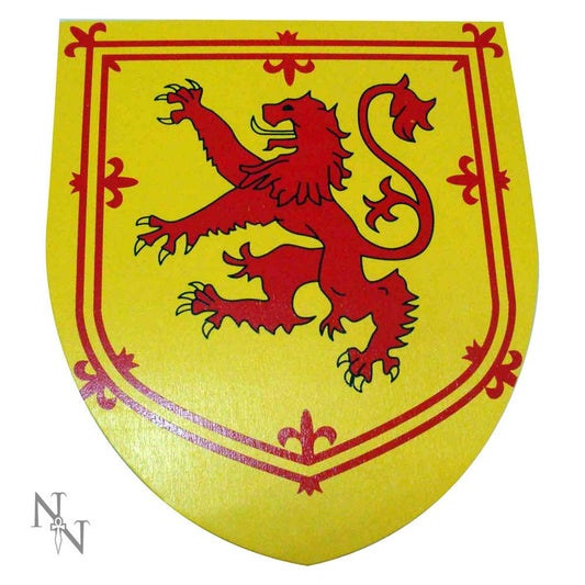 Red and Yellow Rampant Lion Shield Toy