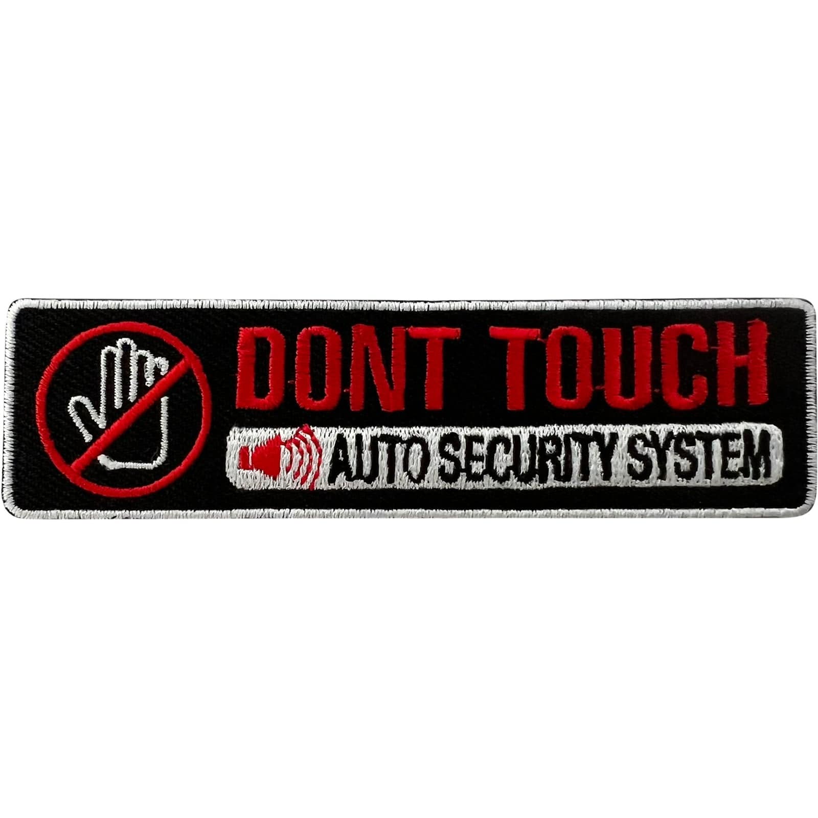 Security System Embroidery Patch Iron Sew On Shirt Jacket Jeans Dress Bag Badge