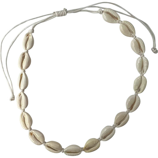 Shell Necklace Choker White Cord Chain Womens Mens Girls Boys Mans Sea Jewellery