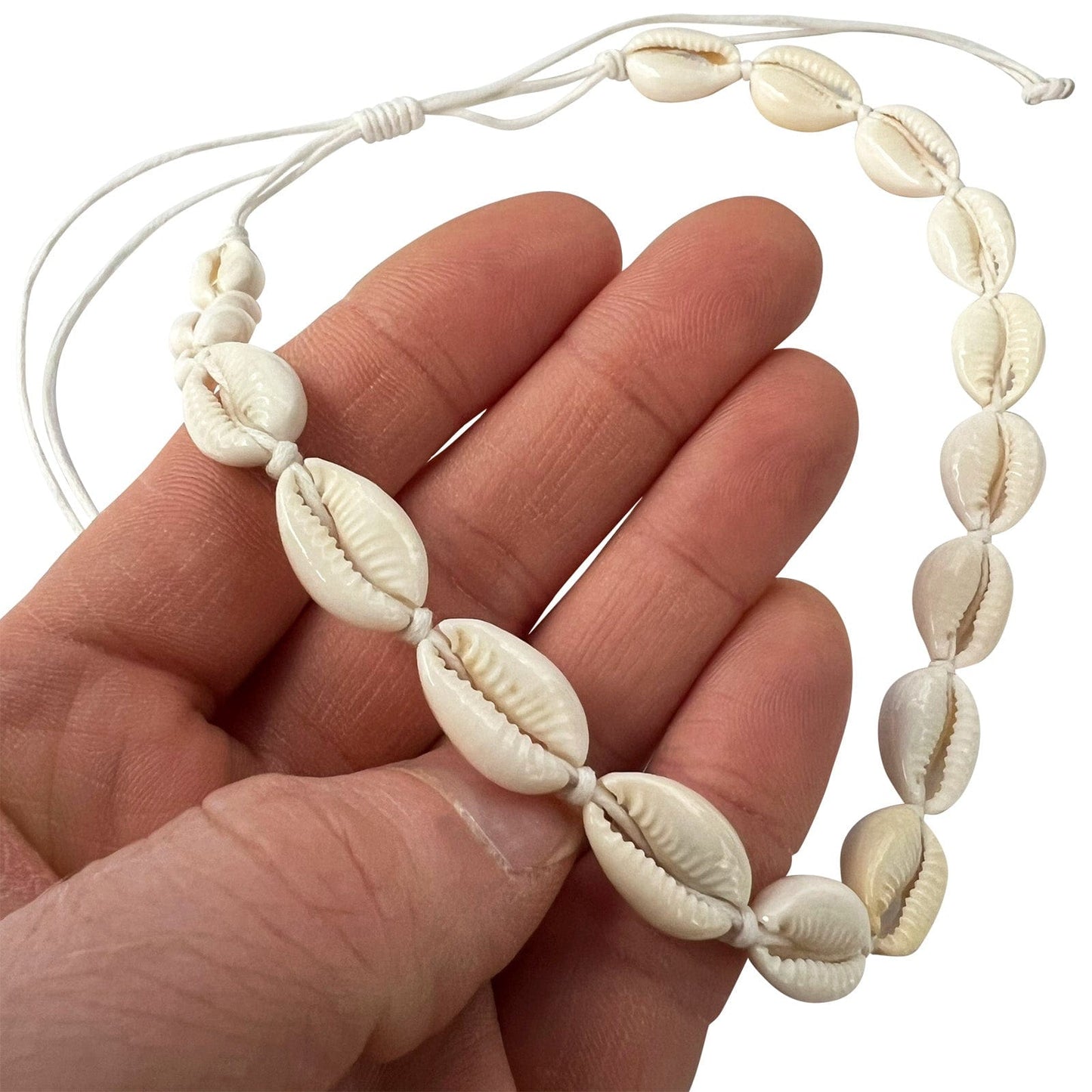Shell Necklace Choker White Cord Chain Womens Mens Girls Boys Mans Sea Jewellery
