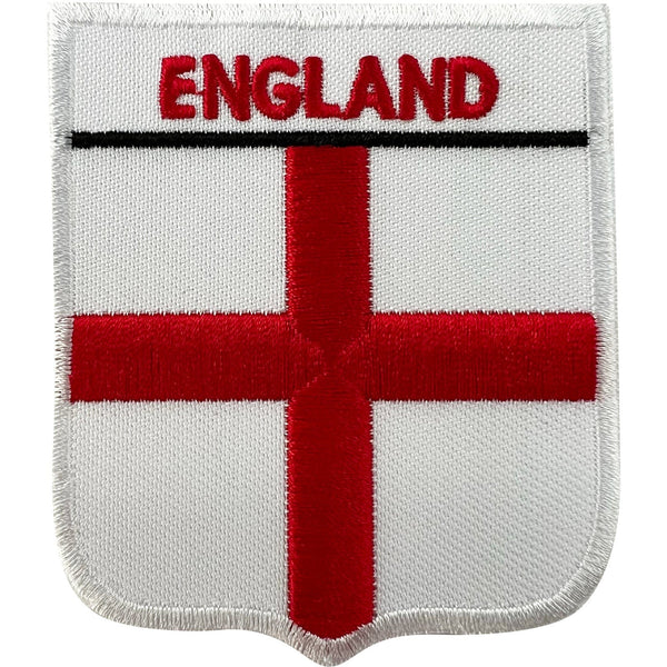 Shield England Flag Patch Iron Sew On T Shirt Hat UK Football Embroidered Badge