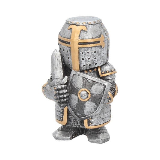 Silver knight Sir Defendalot figurine