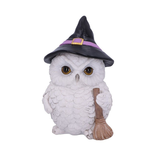 Snowy Magic Witch Owl Familiar Figurine