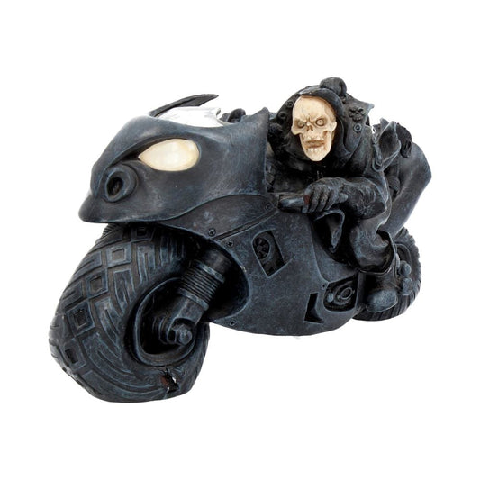 Speed Freak Skeleton Motorbike Figurine 19.5cm