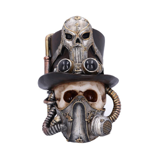 Steampunk Breathe Easy Venetian Mask Skull Ornament