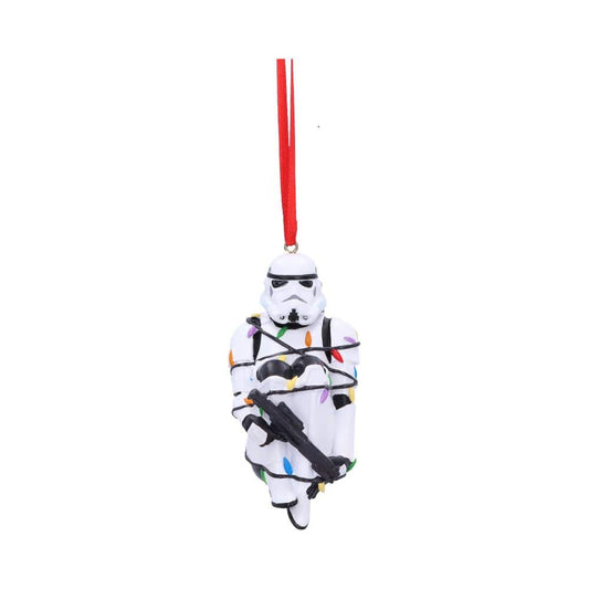 Stormtrooper In Fairy Lights Decorative Hanging Ornament 9cm