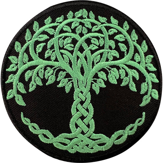 Tree Of Life Patch Iron Sew On Clothes Cloth Embroidery Decal Embroidered Badge