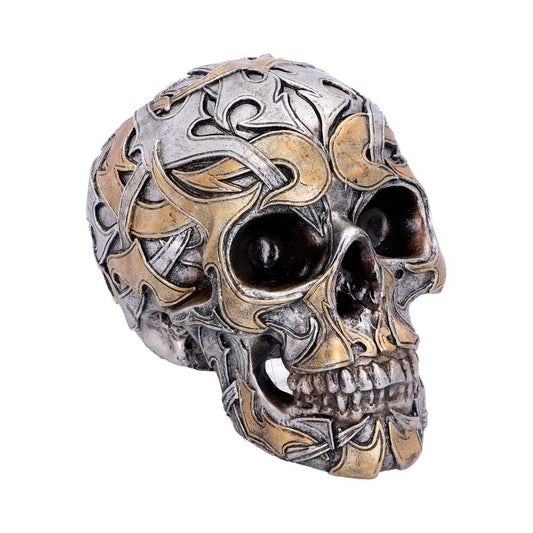 Tribal Traditions Large Metallic Skull Ornament
