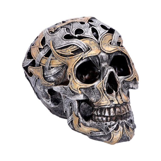 Tribal Traditions Small Metallic Skull Ornament