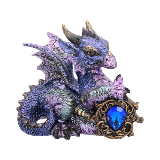 Tyrian Metallic Dragon Figurine 13cm