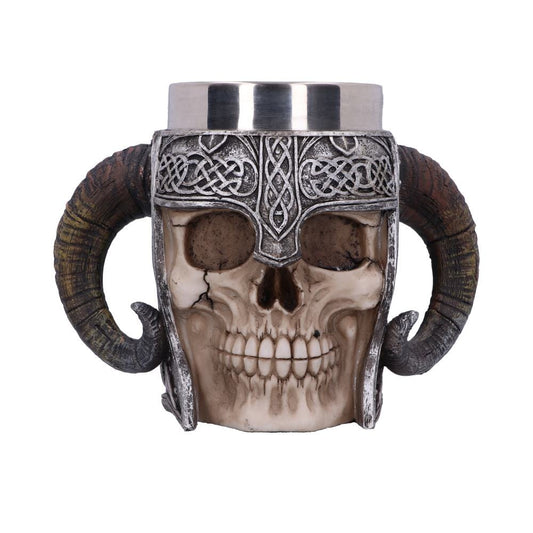 Viking Skull Helmet Tankard Historical Mug
