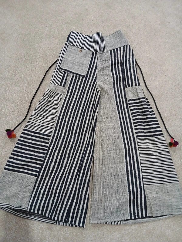 White Black Baggy Wide Leg Harem Genie Pants Hippie Trousers High Rise Pants