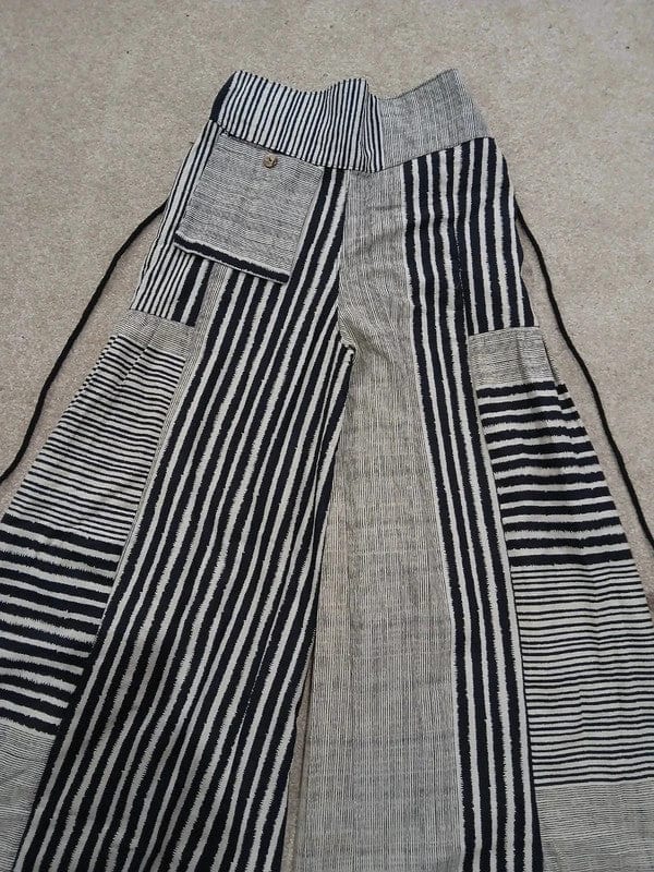 White Black Baggy Wide Leg Harem Genie Pants Hippie Trousers High Rise Pants