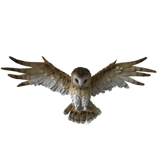 Wisdom Flight Brown Flying Barn Owl Wall Hanging