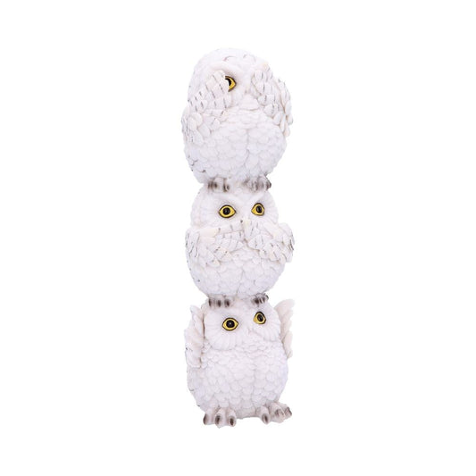 Wisest Totem Three Wise White Owls Ornament
