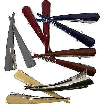 12 x Plain Hair Beak Clips Concorde Grips Clamps Claws Clasps Grasps Accessories