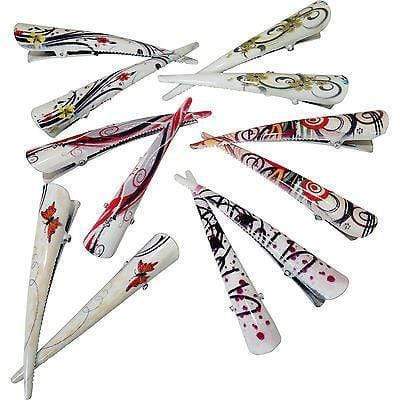 12 x White Hair Beak Clips Concorde Grips Claws Clamps Clasps Girls Accessories 12 x White Hair Beak Clips Concorde Grips Claws Clamps Clasps Girls Accessories