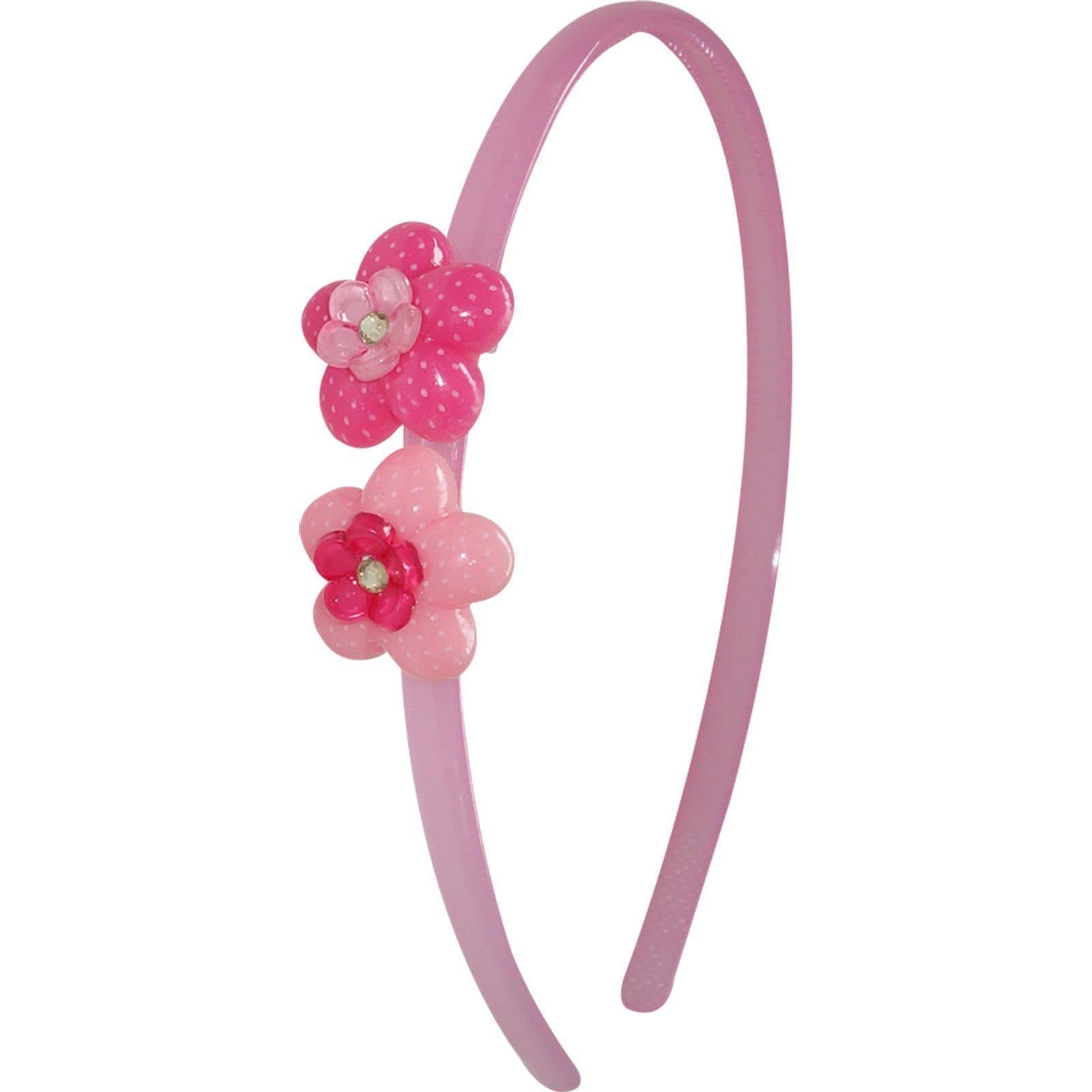 2 X Light Pink Flower Hairbands Headbands Alice Hair Bands Girls Kid Accessories