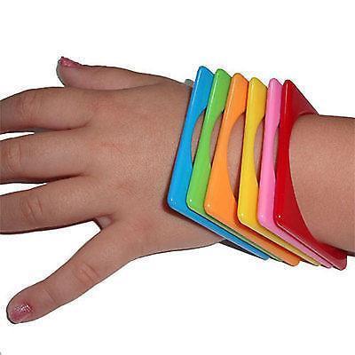 6 x Girls Kids Toddler Bracelets Wristbands Bangles Childrens Fashion Jewellery