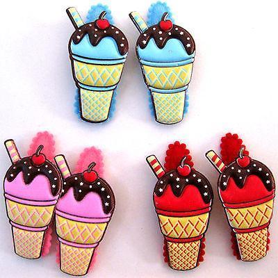 6 x Ice Cream Snap Hair Clips Grips Clasps Barrettes Girl Kids Toddler Childrens 6 x Ice Cream Snap Hair Clips Grips Clasps Barrettes Girl Kids Toddler Childrens