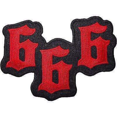 666 Devil Satan Embroidered Iron / Sew On Patch Jeans Coat Bag Fancy Dress Badge