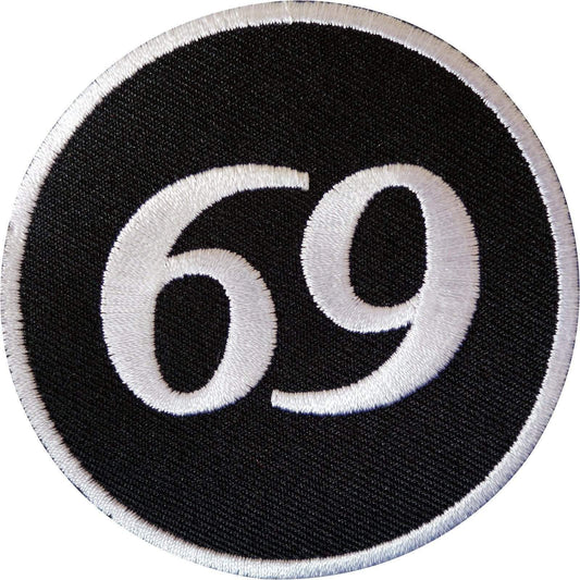 69 Patch Iron Sew On Cloth Jacket Biker Motorcycle Motorbike Sex Position Badge
