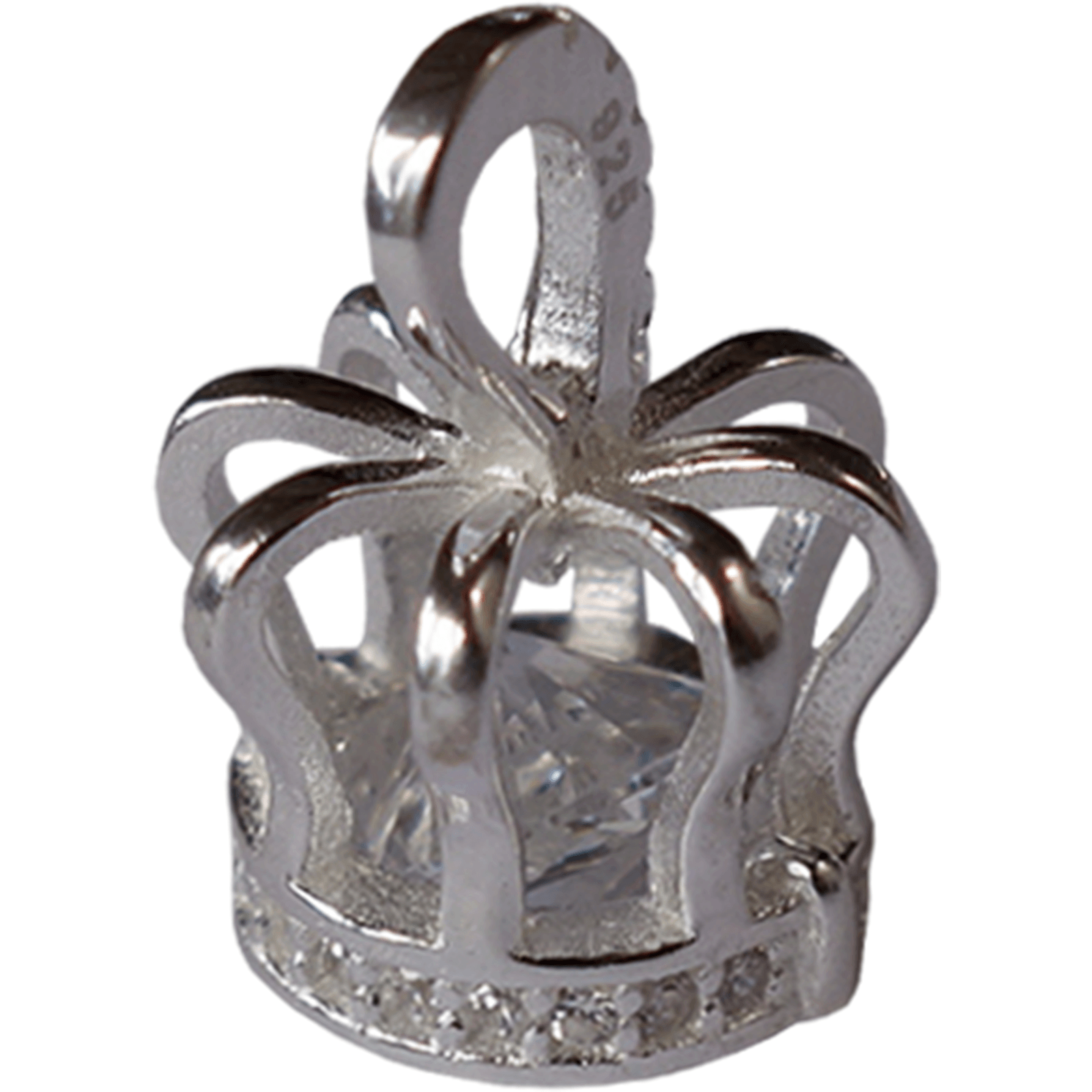 925 Sterling Silver Crown Pendant Womens Ladies Girls Princess Queen Jewellery