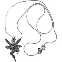 925 Sterling Silver Fairy Pendant Chain Necklace Womens Ladies Girls Jewellery