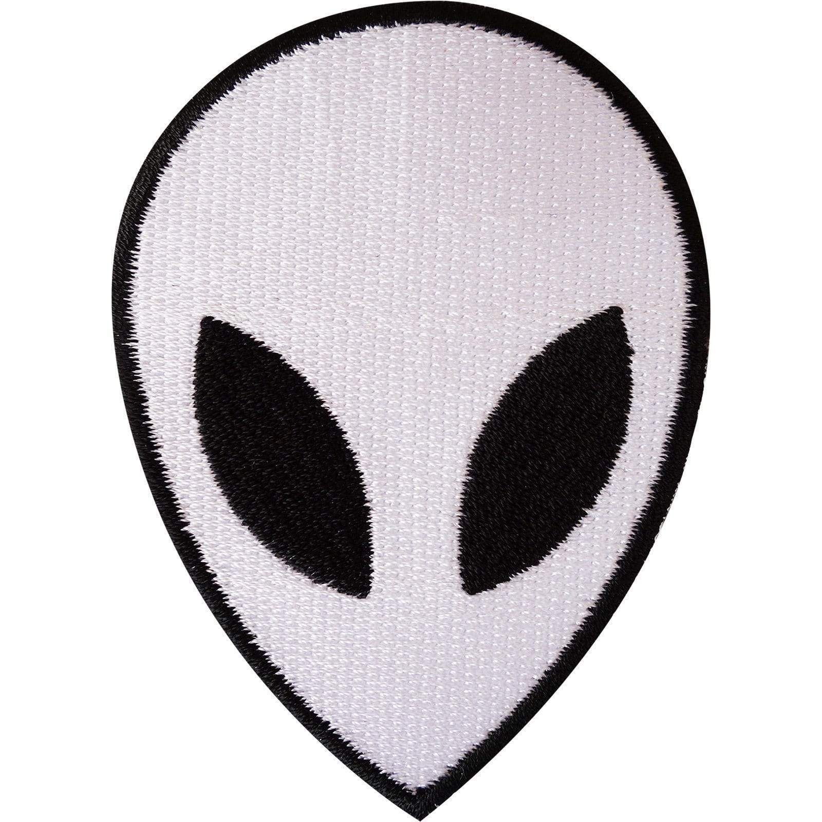 Alien Iron On Patch / Sew On Clothes Bag Jacket NASA Space UFO Embroidery Badge
