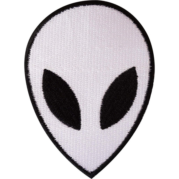 Alien Iron On Patch / Sew On Clothes Bag Jacket NASA Space UFO Embroidery Badge