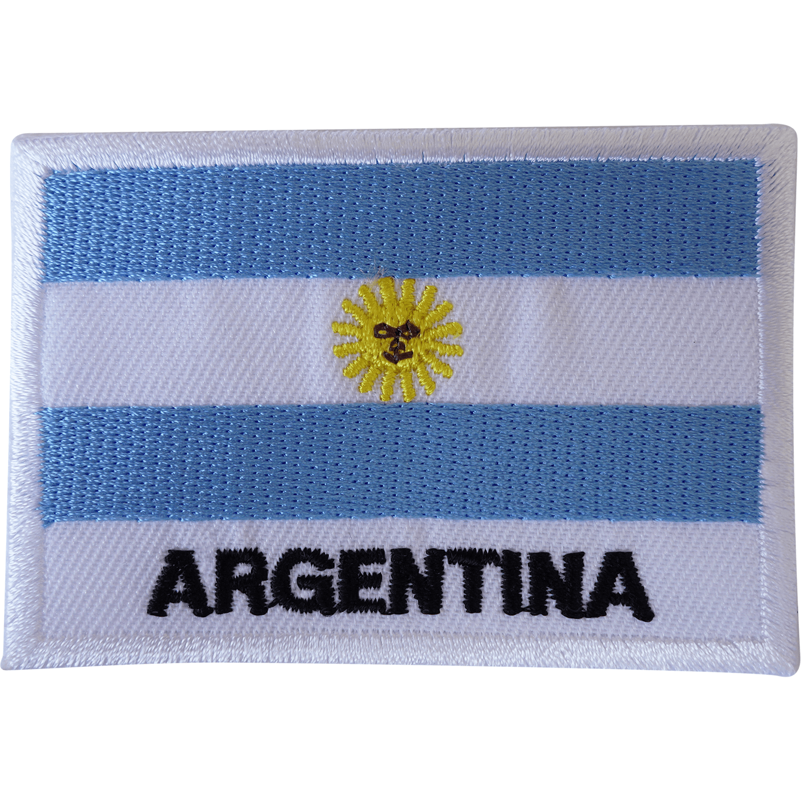 Argentina Flag Iron On Patch Sew On T Shirt Bag South America Embroidered Badge
