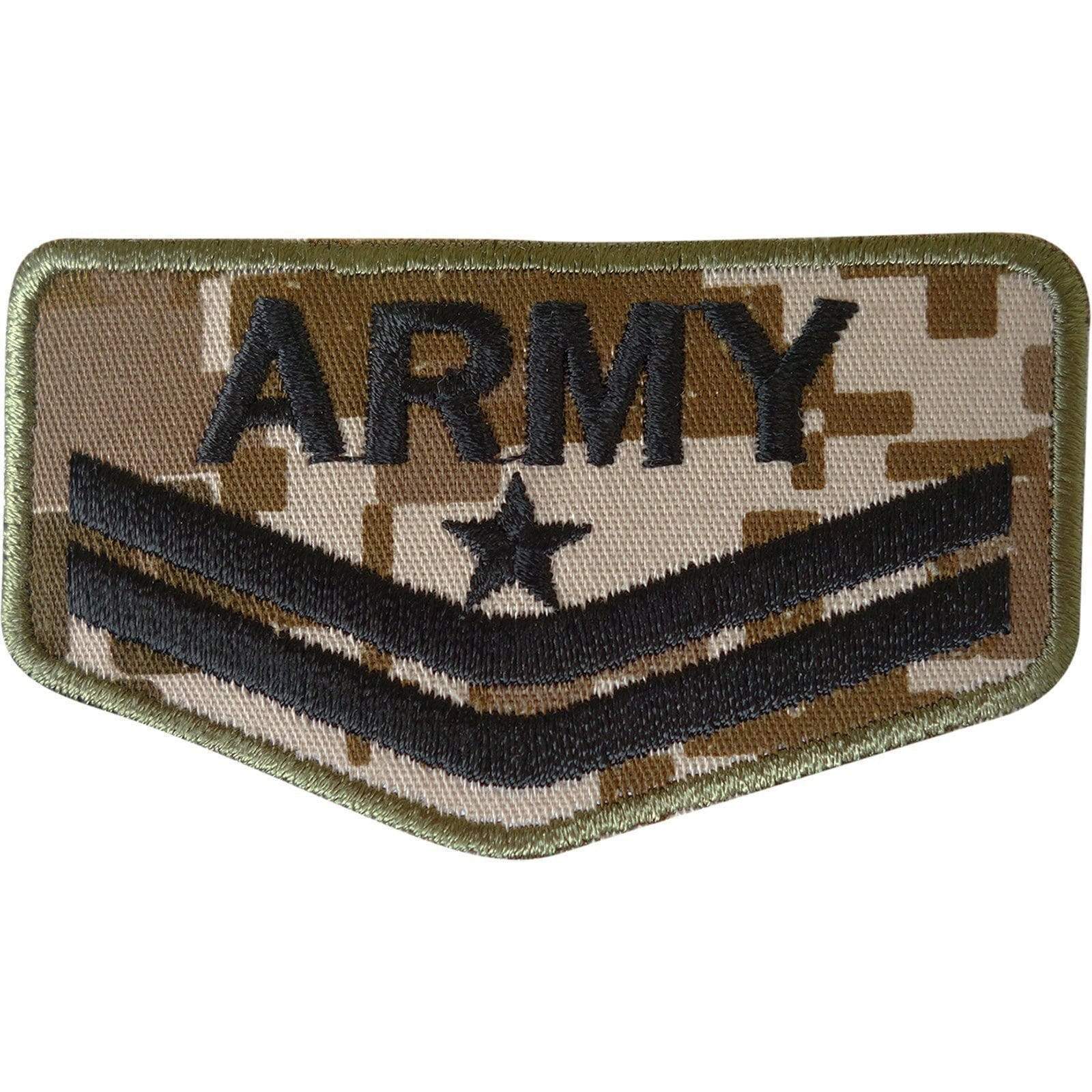 Army Patch Embroidered Badge Iron Sew On Bag Soldier Uniform Fancy Dress Costume