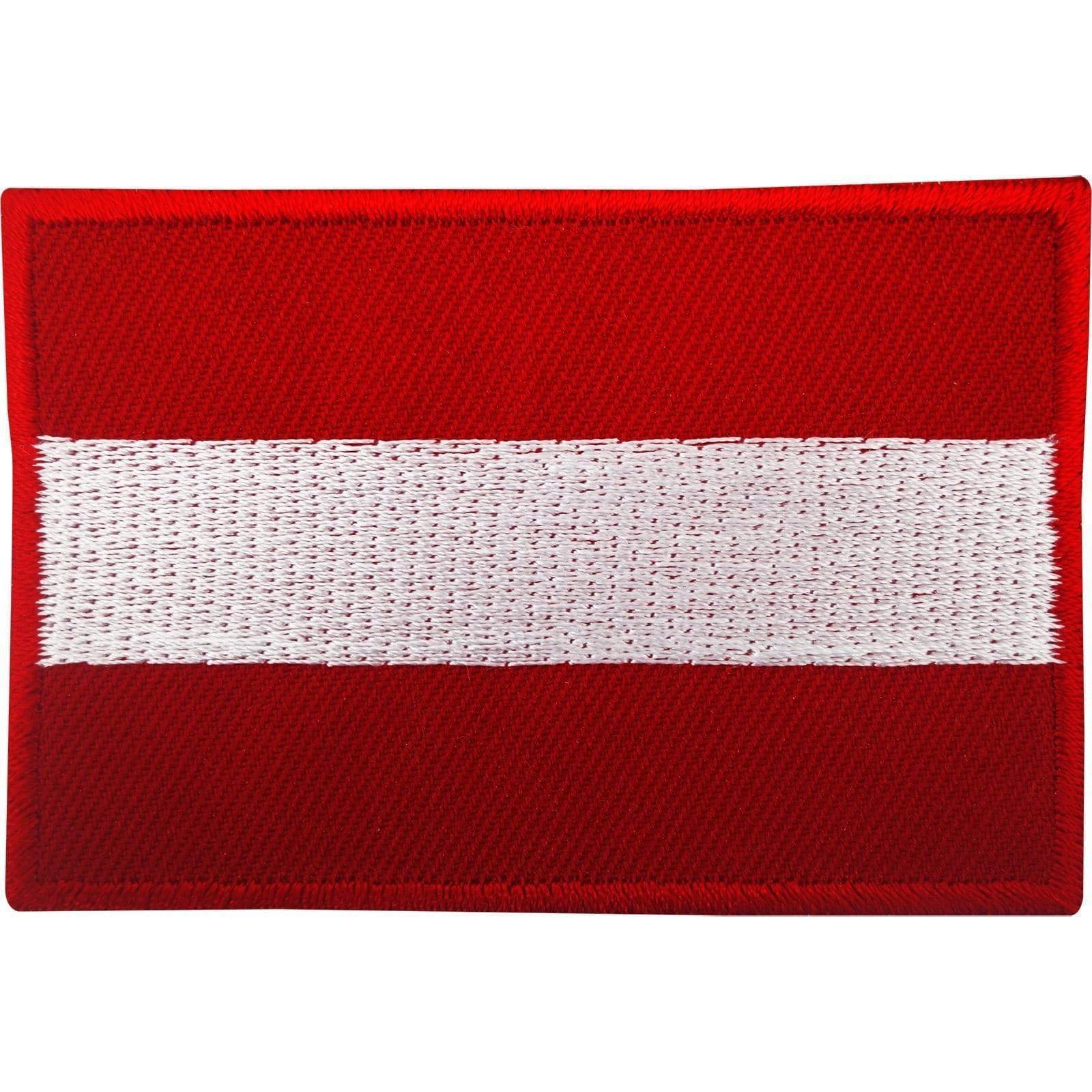 Austria Flag Patch Iron On Badge Sew On Austrian Flag Embroidered Applique Motif