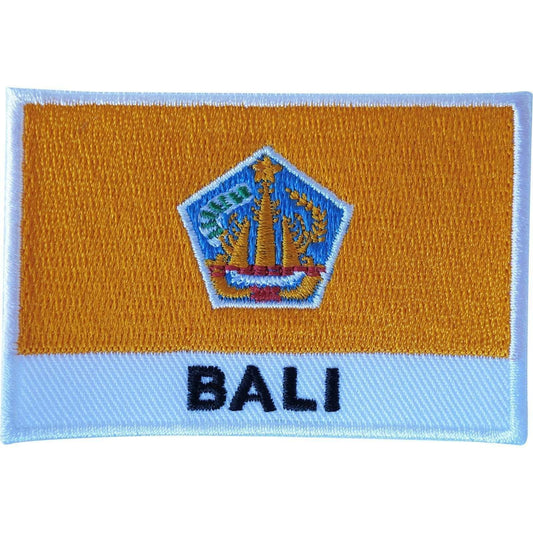 BALI Flag Patch Sew On Cloth Jacket Jeans Shirt Bag Embroidered Indonesia Badge