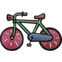 Bicycle Embroidered Iron / Sew On Patch Cycling Bike Clothes Bag T Shirt Badge