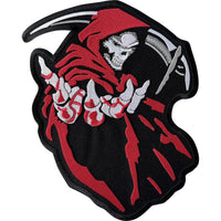 Big Large Grim Reaper Motorcycle Jacket Patch Iron Sew On Back Embroidered Badge